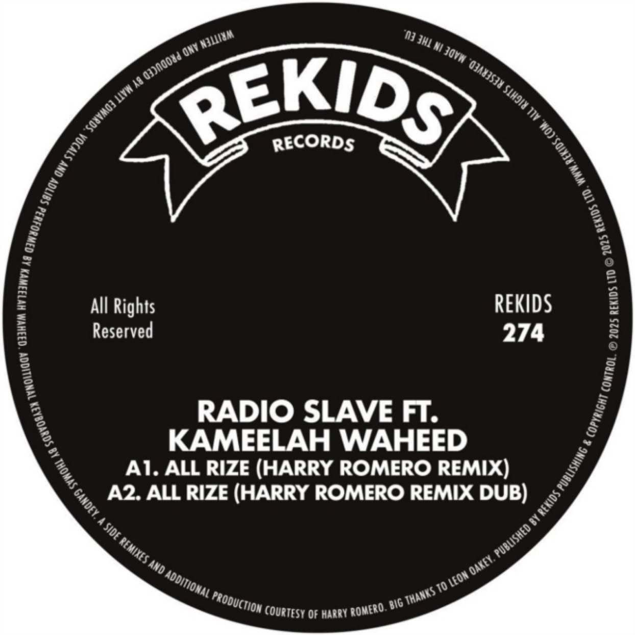 All Rize (Harry Romero Remix) [12"]