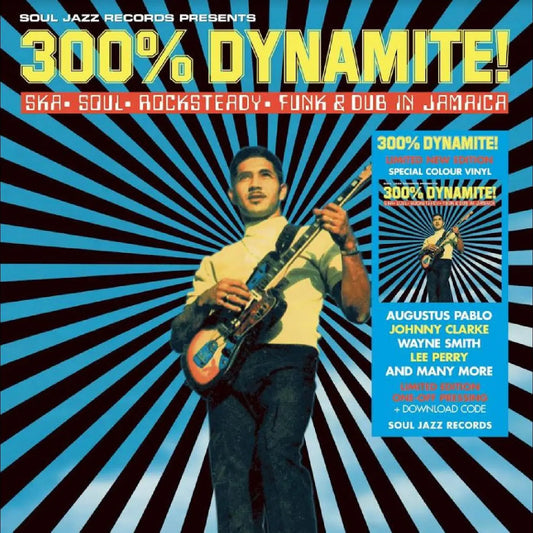 Soul Jazz Records Presents - 300% Dynamite! Ska, Soul, Rocksteady, Funk and Dub in Jamaica [2LP Translucent Blue Vinyl]