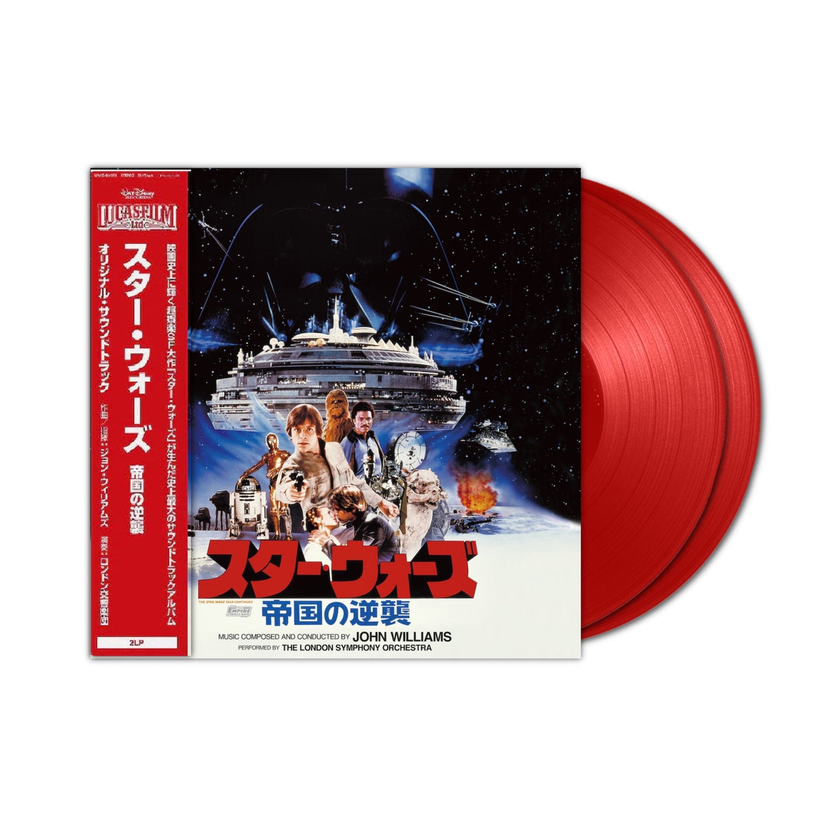 John Williams - Star Wars: The Empire Strikes Back (Soundtrack) [2LP Red Vinyl Obi] — original product image