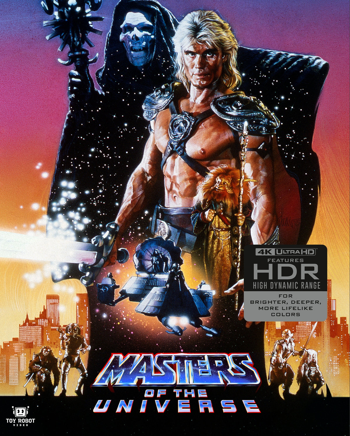 Masters of the Universe 1987 4K UHD 2-disc edition cover art, Toy Robot Video