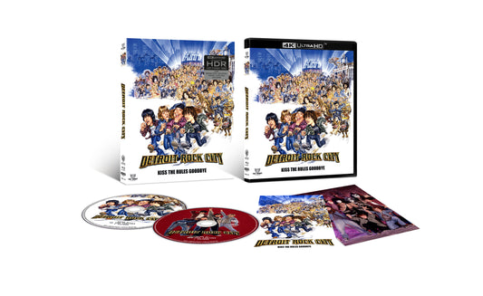 Detroit Rock City 4K UHD package contents with discs and slipcover