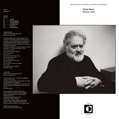 Pierre Henry - Variance / Duo [LP]