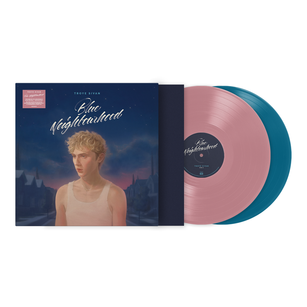 Troye Sivan - Blue Neighbourhood: Ten Years On [Pink & Aqua 2LP] - cover and packaging