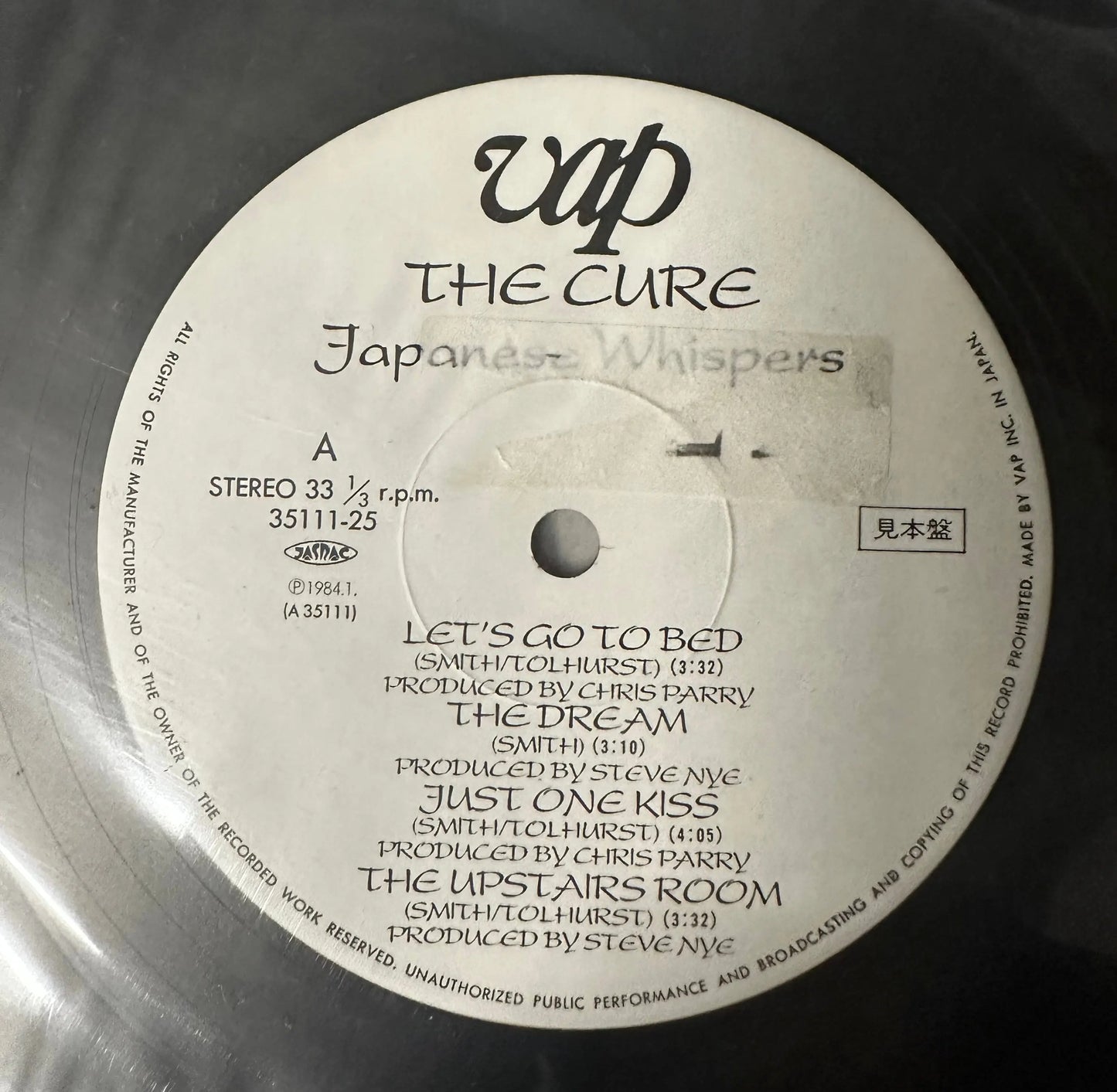 Cher - Japanese Whispers: The Cure Singles Nov 82 to Nov 83 [Japanese PROMO Vinyl]