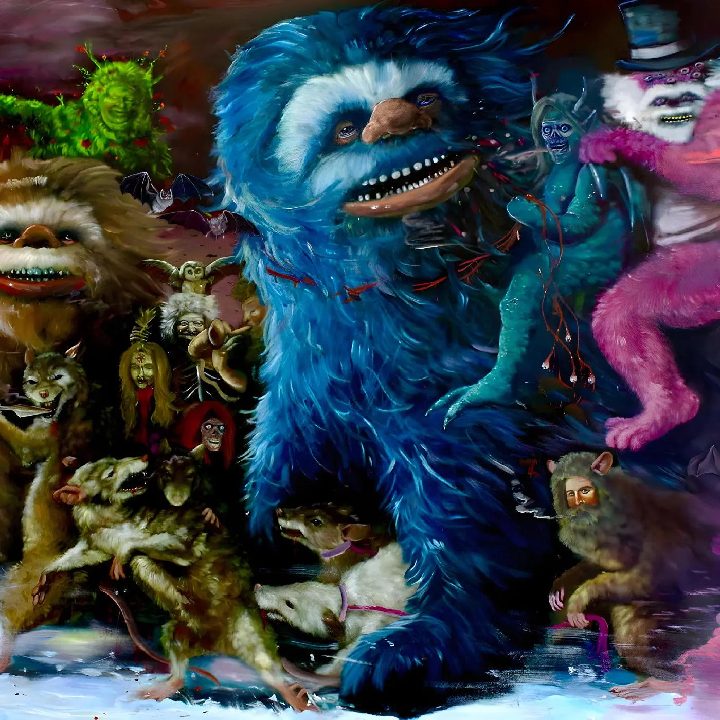 Tropical Fuck Storm - Fairyland Codex [LP Glacial Blue Vinyl 24" X 24" poster]