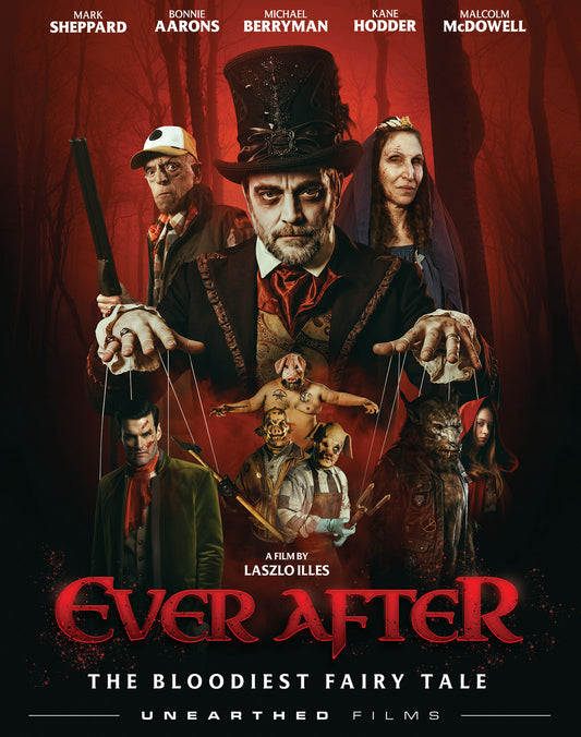 Ever After 2025 fairy tale horror Blu-ray cover art, Unearthed Films