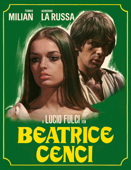 Beatrice Cenci 1969 Blu-ray cover art, directed by Lucio Fulci, 88 Films