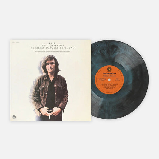 Kris Kristofferson – The Silver Tongued Devil and I [VMP Black & Blue Galaxy 180g Vinyl LP] cover artwork