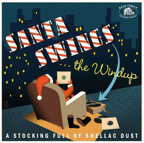 Various-Artists - Santa-Swings...The-Windup-A-Stocking-Full-Of-Shellac-Dust-Red-Vinyl