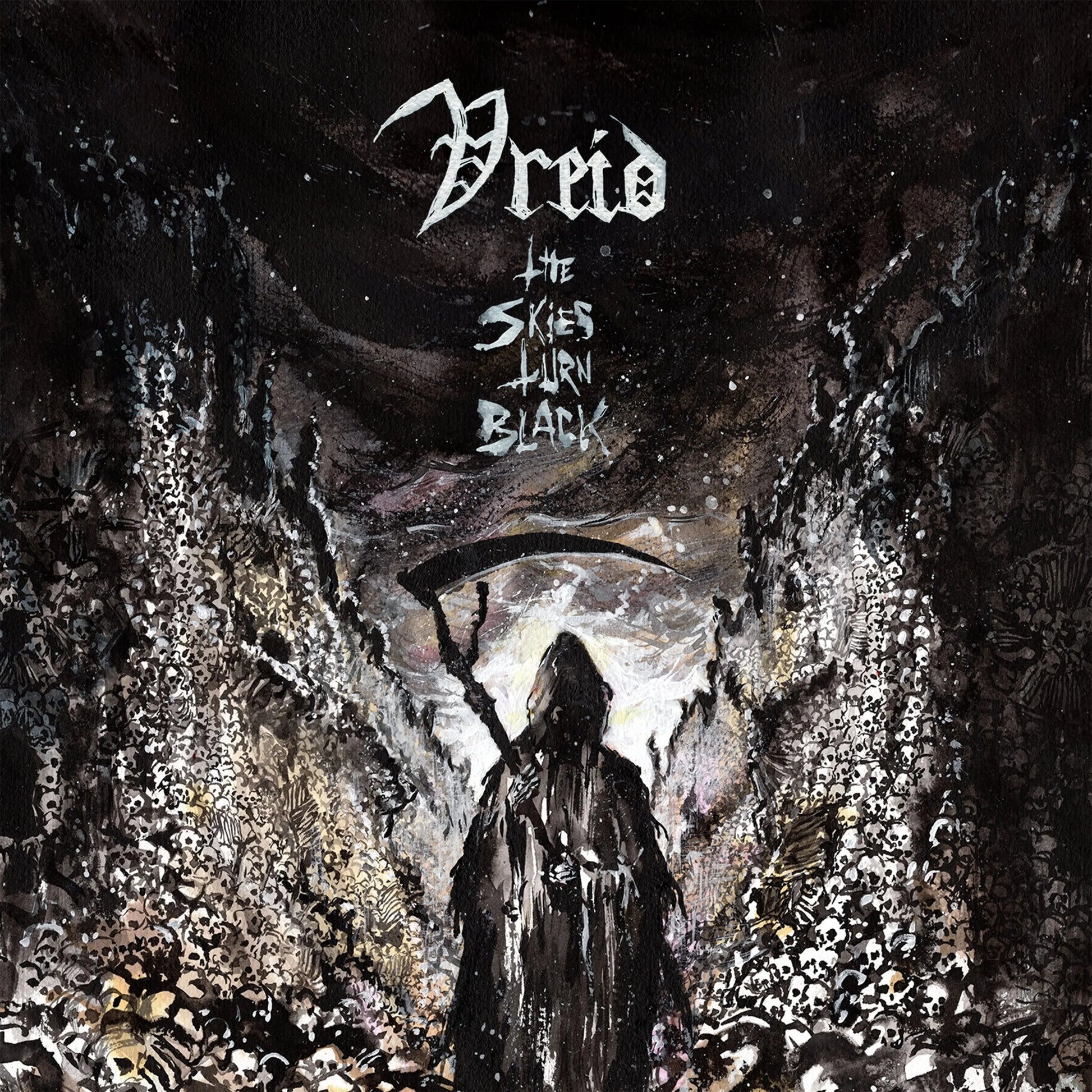 Vreid - The Skies Turn Black (Gold/Black Color-in-Color Vinyl) [LP]
