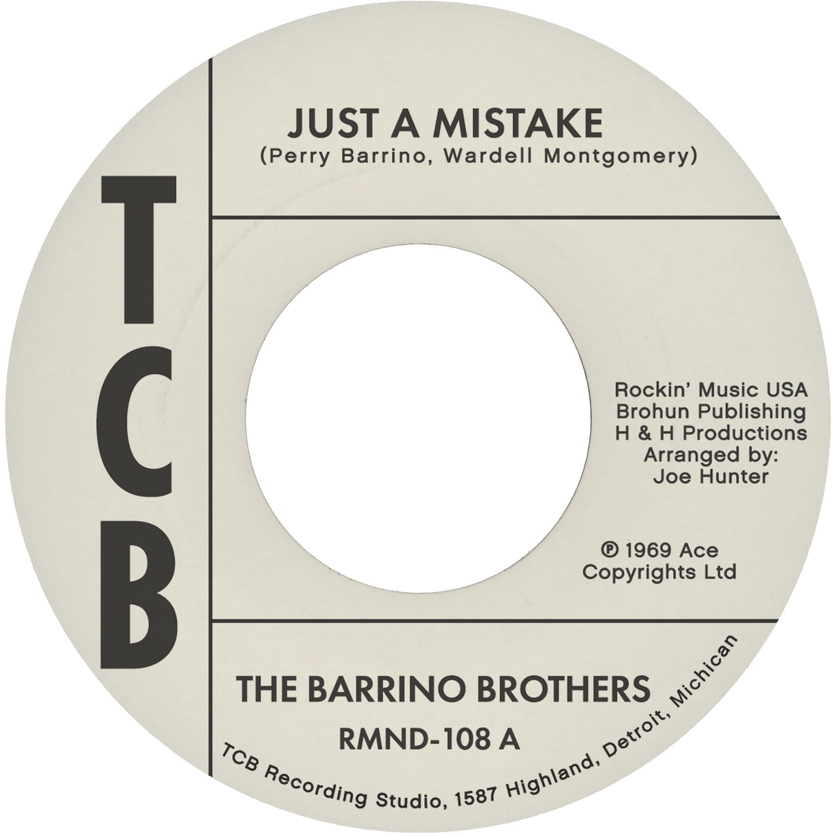 The Barrino Brothers — Just a Mistake / I'll Take My Flowers Right Now [7-inch] — album artwork