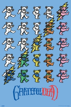 Grateful Dead Bears 24 x 36 Poster