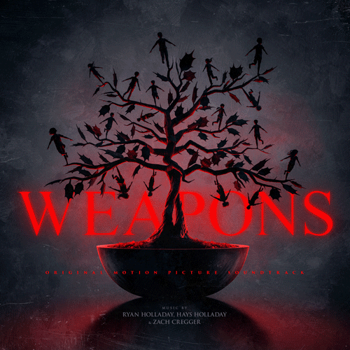 Ryan Holladay, Hays Holladay & Zach Cregger — Weapons [Red Splatter Soundtrack LP] — album cover