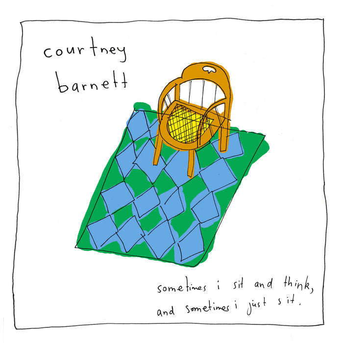 Courtney Barnett - Sometimes I Sit and Think, and Sometimes I Just Sit [Clear/Red/Yellow Splatter Vinyl] — artwork