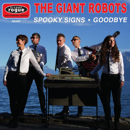 The Giant Robots - Spooky Signs 7-inch vinyl cover art