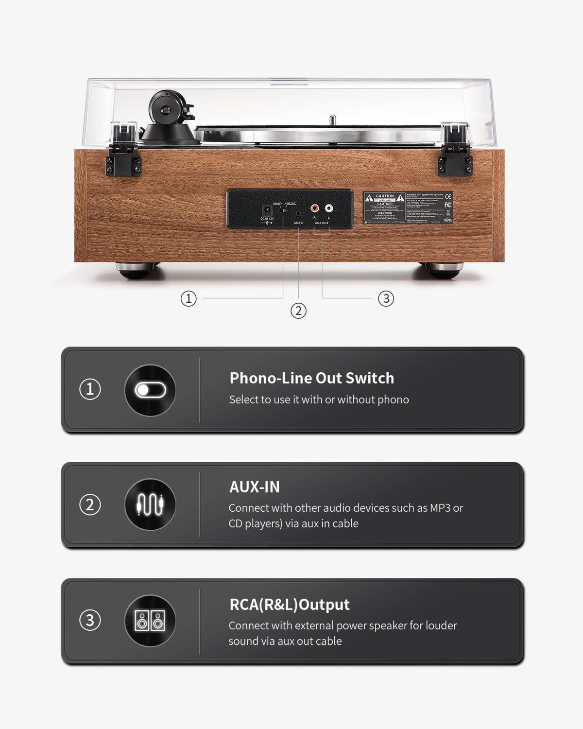 Angels Horn AH X200 all-in-one turntable - view 5