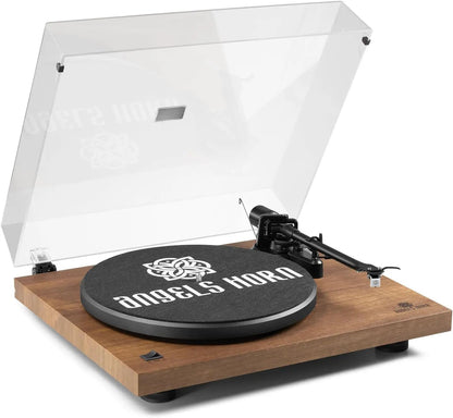 Angels Horn H002BT Bluetooth turntable walnut