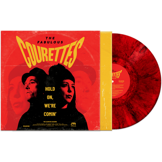 The Courettes — Hold On, We're Comin' [Red Vinyl] — cover and packaging