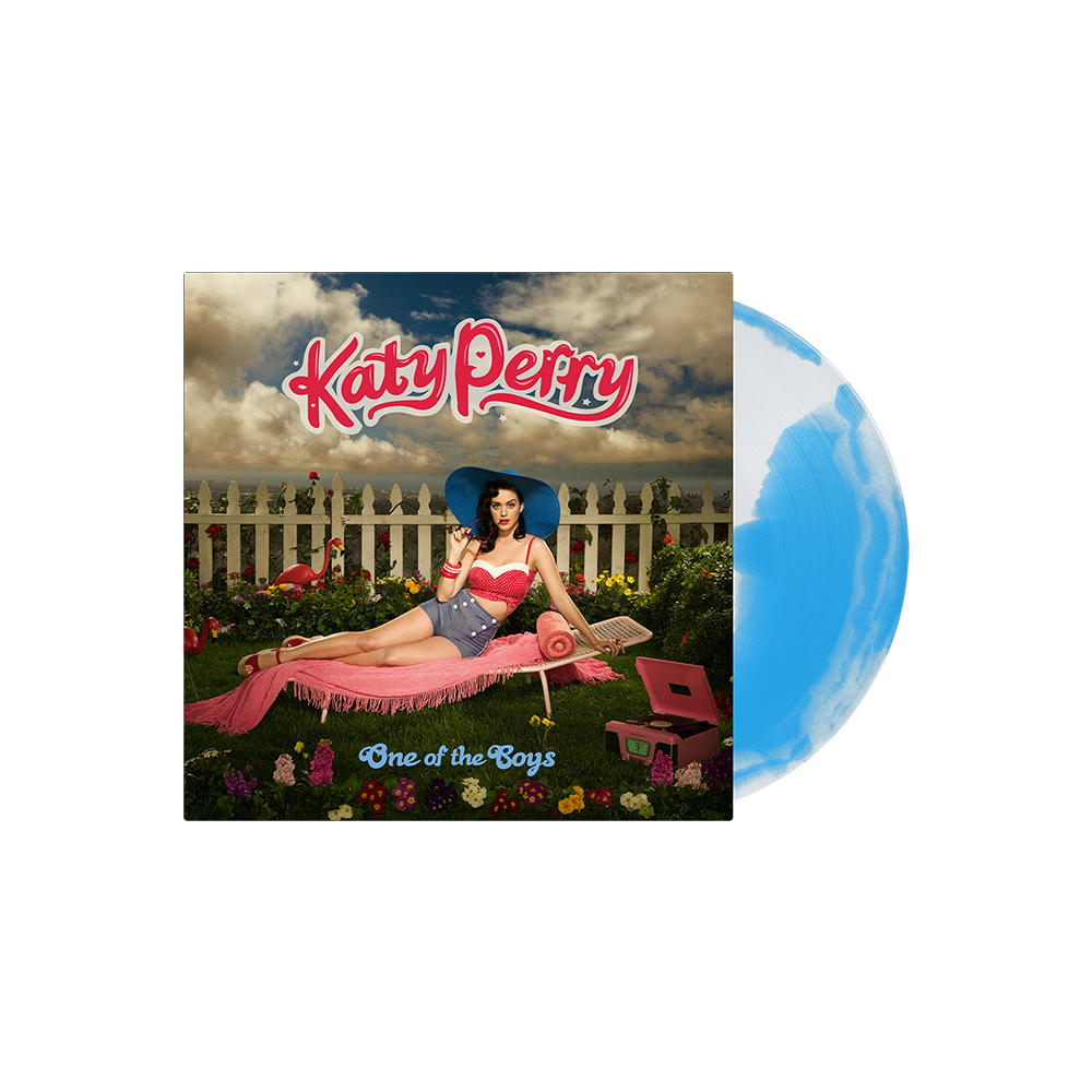 Katy Perry — One of the Boys [Cloudy Blue Sky Vinyl with Bonus 7"] — cover and packaging