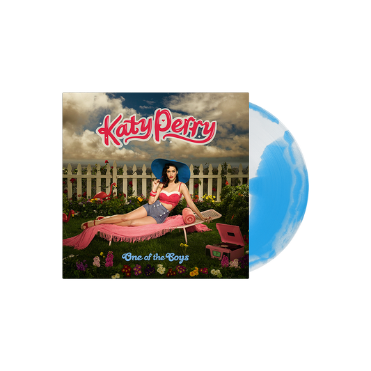 Katy Perry — One of the Boys [Cloudy Blue Sky Vinyl with Bonus 7"] — cover and packaging