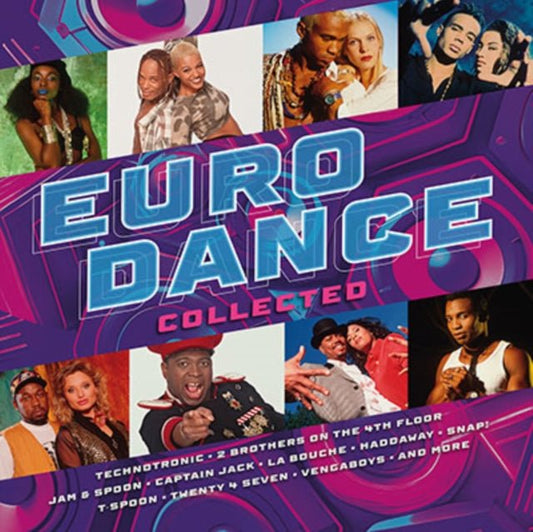 Various Artists — Eurodance Collected [Pink & Purple Vinyl] — cover artwork