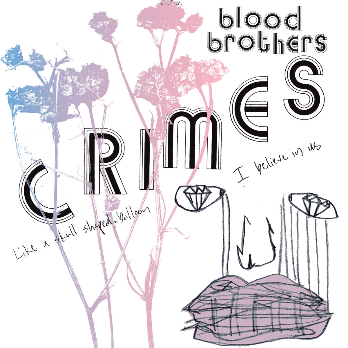 The Blood Brothers — Crimes [Bubblegum Pink & Baby Blue Vinyl] — product artwork