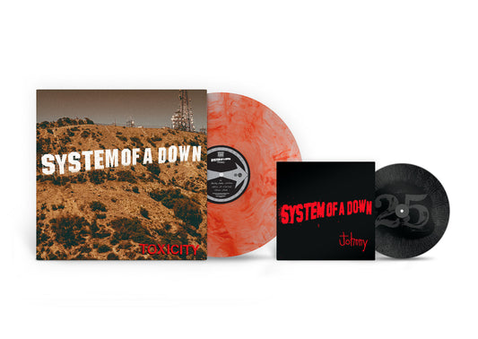 System of a Down - Toxicity 25th Anniversary scarlet marble LP and etched Johnny 7-inch