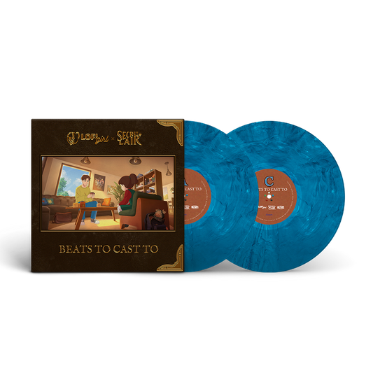 Lofi Girl x Secret Lair beats to cast to Blue Marble Vinyl 2LP