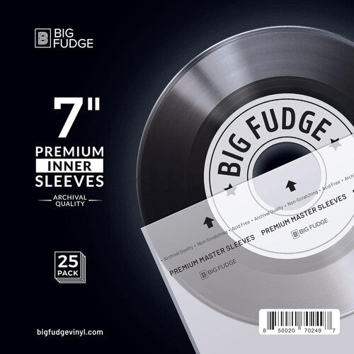 Big Fudge 7 inch premium inner record sleeves 25 pack