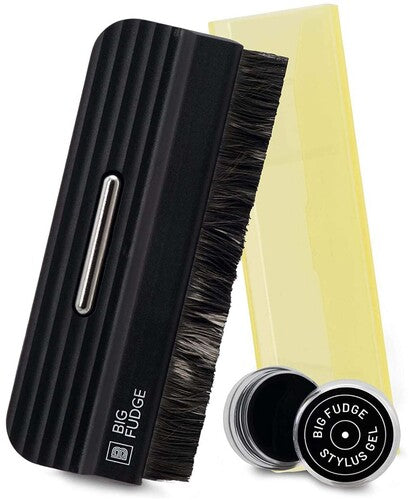 Big Fudge carbon fiber record brush and stylus gel