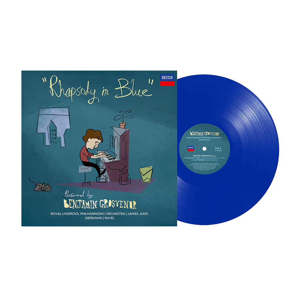 Benjamin Grosvenor – Rhapsody In Blue (100th Anniversary) [Blue Vinyl] cover artwork