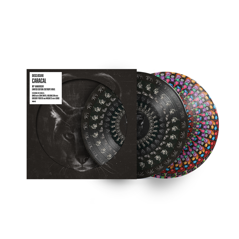 Disclosure - Caracal [10th Anniversary Zoetrope 2LP] - cover and packaging