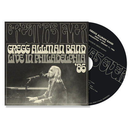 Gregg Allman Band — Great As Ever: Live in Philadelphia '86 [CD] — album artwork