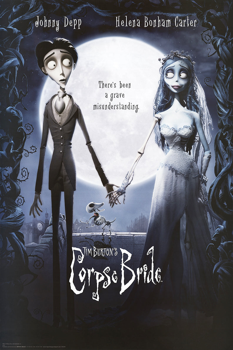 Tim Burton Corpse Bride movie poster, 24 x 36 inches