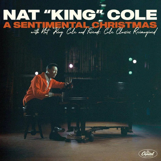 Nat King Cole - A Sentimental Christmas with Nat King Cole and Friends [Translucent Red Vinyl] — artwork