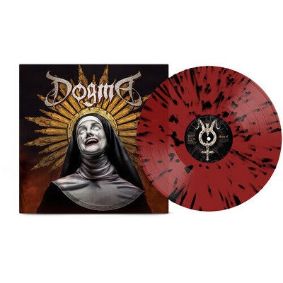 Dogma - Dogma [Vinyl] - album cover and red-black splatter vinyl