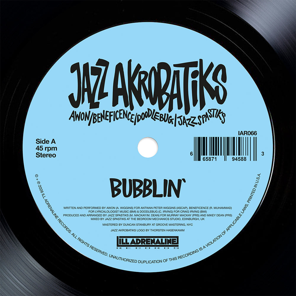 Jazz Akrobatiks - Bubblin' [7" Vinyl] — product artwork