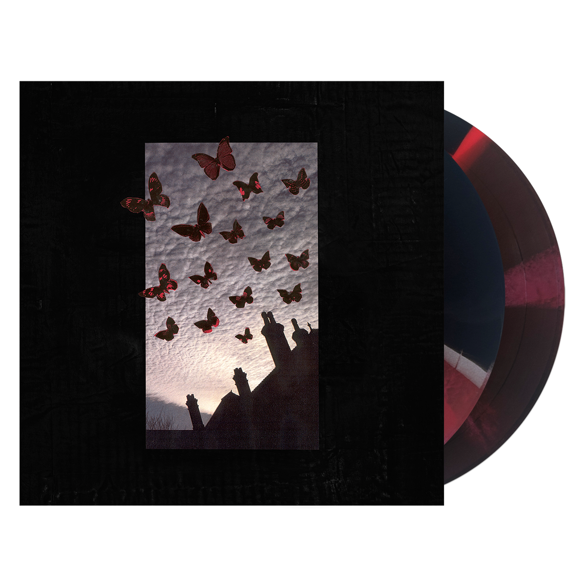 Moneen - Are We Really Happy With Who We Are Right Now? [2LP Black/Grey/Red Merge Vinyl] — product artwork
