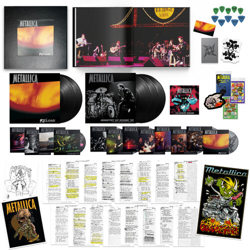 Metallica - ReLoad [Limited Numbered Deluxe 5LP + 7" + 15CD + 4DVD Box Set] — album cover and product artwork