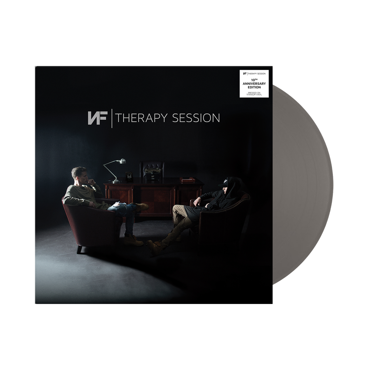 NF - Therapy Session [10th Anniversary 2LP Titanium Vinyl] — album cover and product artwork