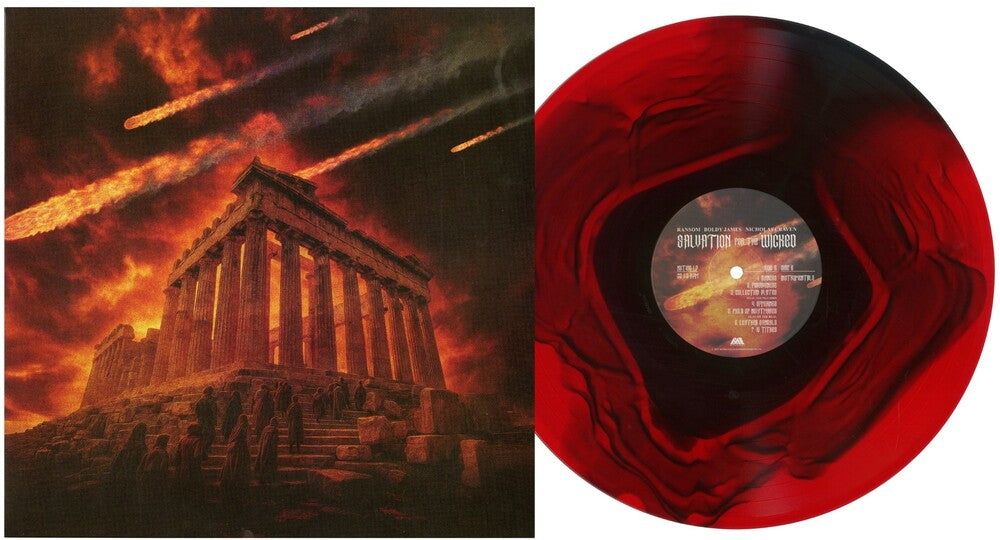 Ransom, Boldy James & Nicholas Craven - Salvation for the Wicked [Limited 300 Red Ripple Vinyl] — album cover and product artwork