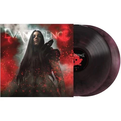 Evanescence - Sanctuary [2LP Deep Purple & Black Marbled Vinyl] — album cover and product artwork