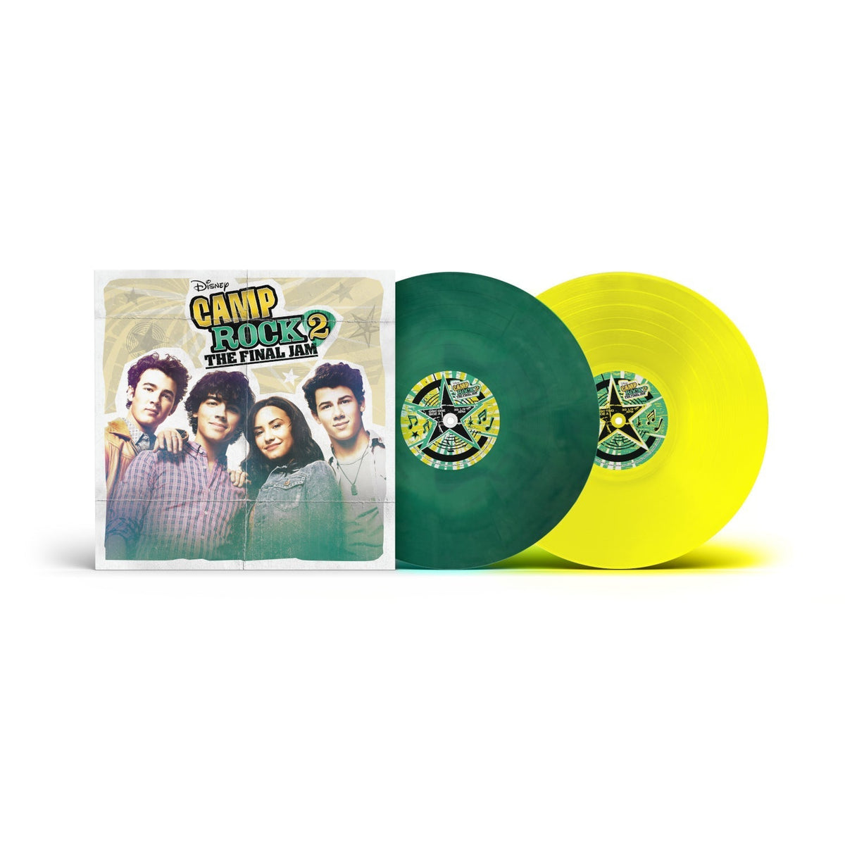 Various Artists - Camp Rock 2: The Final Jam (Soundtrack) [2LP Forest Pine Green/Sunburst Yellow Vinyl] — album cover and product artwork