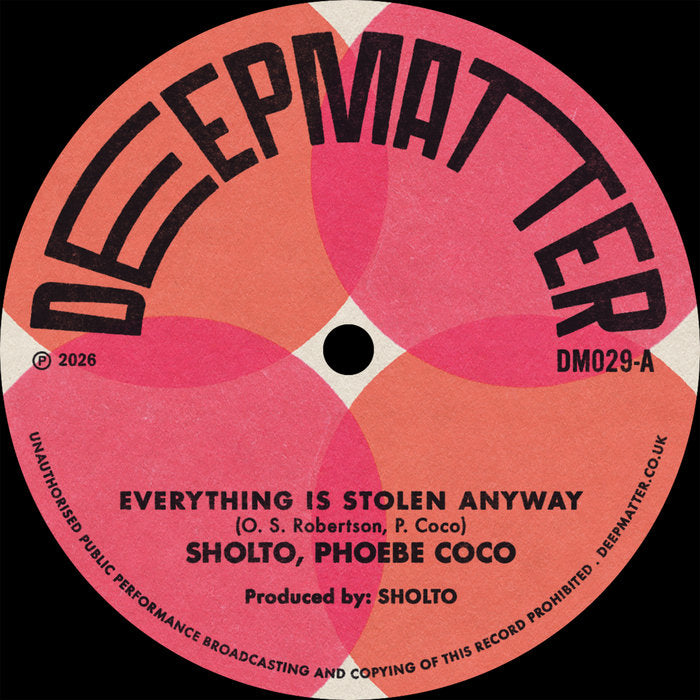 SHOLTO - Everything Is Stolen Anyway [7-inch Vinyl] — album cover and product artwork