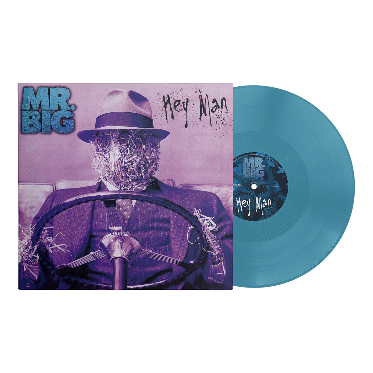 Mr. Big - Hey Man [30th Anniversary 180g One-Step Deep Cyan Vinyl] — album cover and product artwork