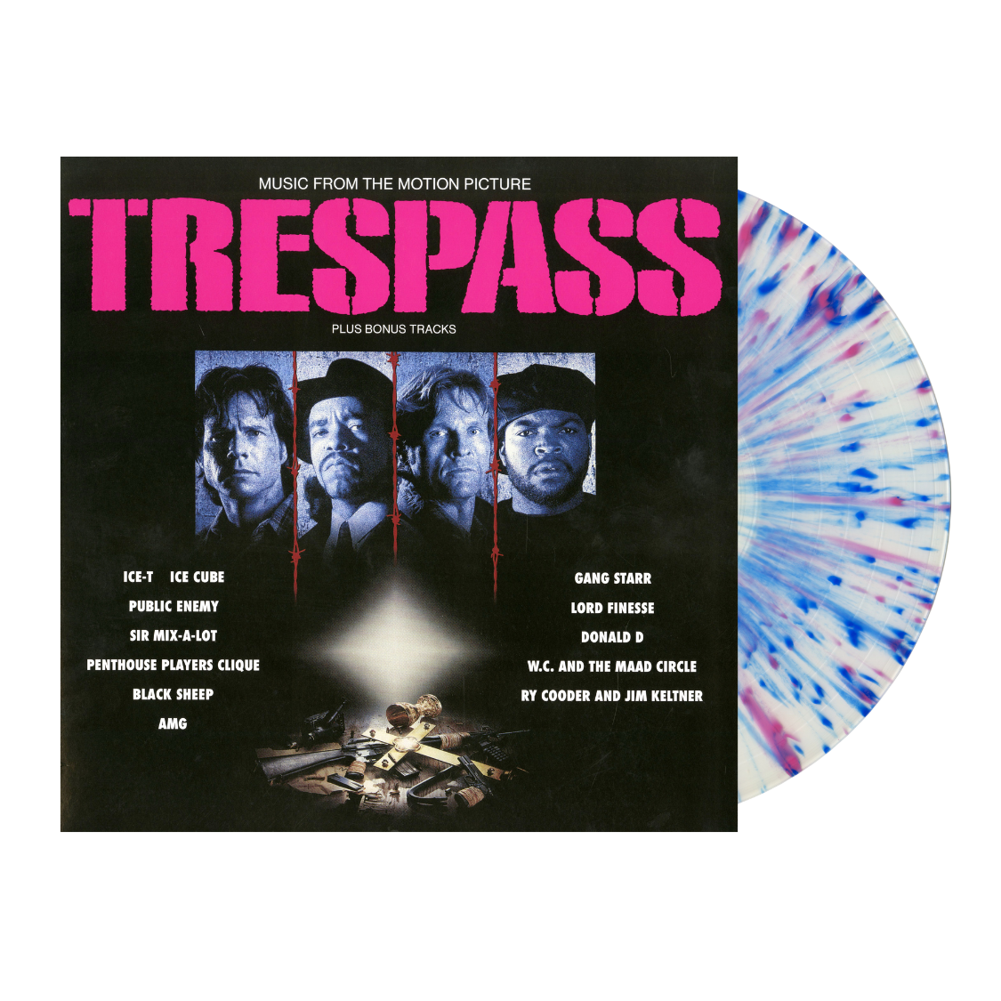 Various Artists - Trespass (Soundtrack) [Limited 1000 Splatter Vinyl] — cover and product artwork