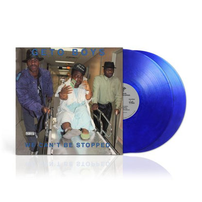Geto Boys - We Can’t Be Stopped [35th Anniversary Remastered 2LP Metallic Blue Vinyl] — cover and product artwork