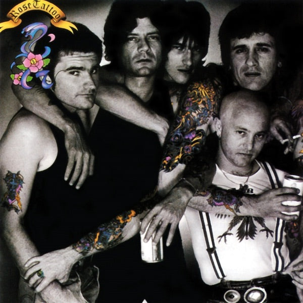 Rose Tattoo - Assault & Battery [Numbered 1000 140g White & Black Swirled Vinyl] — cover and product artwork