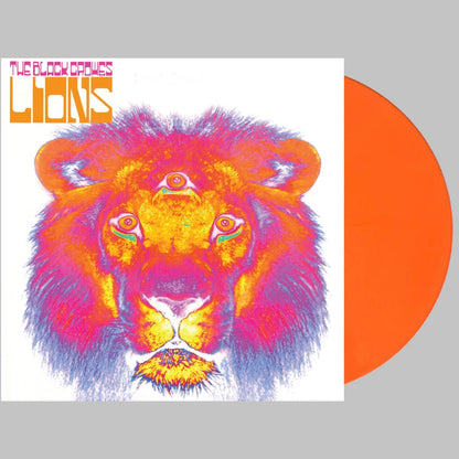 The Black Crowes - Lions [25th Anniversary 2LP Clear Orange Crush Vinyl] — cover and product artwork