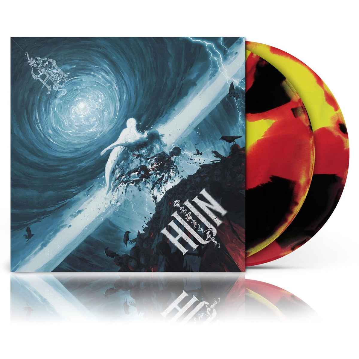 The Hu - HUN [140g Yellow/Red/Black Vinyl LP] cover artwork